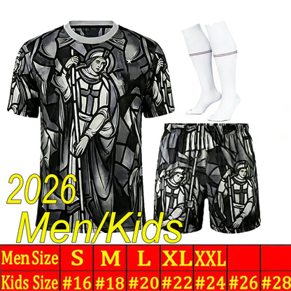 England Football Kit 2026 England World Cup 2026 Football Shirt Soccer Jerseys KANE BELLINGHAM EZE SAKA PALMER RICE FODEN Kids Mens Women 26 27 Kit - SitterJersey.com