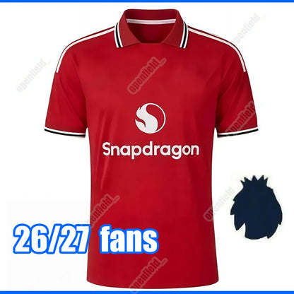 Manchester Uniteed 26 27 Jerseys CUNHA SESKO MARTINEZ MBEUMO football shirt B. F - SitterJersey.com
