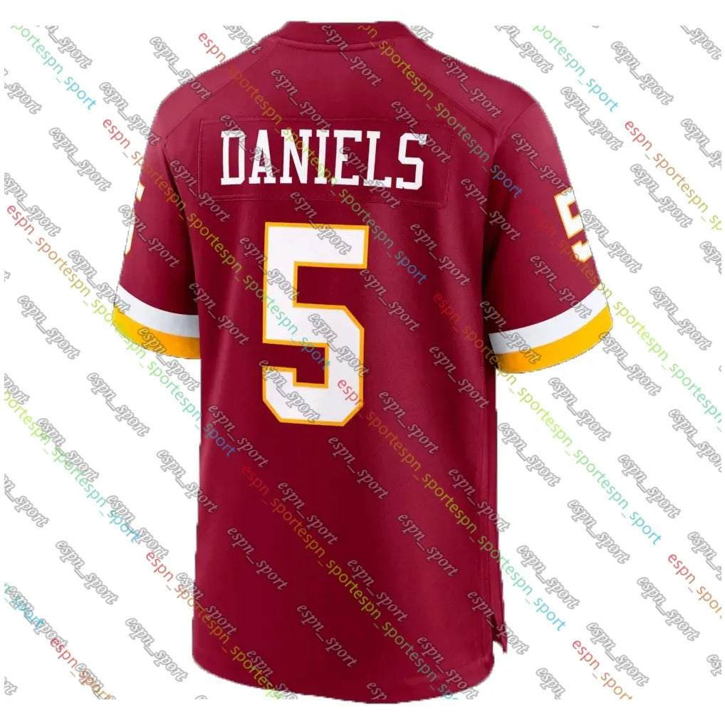 5 Jayden Daniels Terry McLaurin Football Jersey Jacory Croskey-Merritt Mike Sain - SitterJersey.com