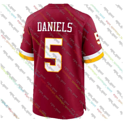 5 Jayden Daniels Terry McLaurin Football Jersey Jacory Croskey-Merritt Mike Sain - SitterJersey.com