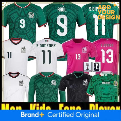 Mexico 2026 2027 Copa America RAUL A. VEGA CHICHARITO Soccer Jerseys H. LOZANO 2 - SitterJersey.com