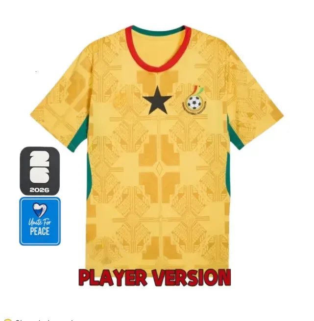 ghana jersey 2026 worldcup J.AYEW A.AYEW KUDUS SEMENYO WILLIAMS soccer jersey PA - SitterJersey.com
