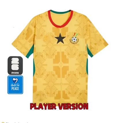 ghana jersey 2026 worldcup J.AYEW A.AYEW KUDUS SEMENYO WILLIAMS soccer jersey PA - SitterJersey.com