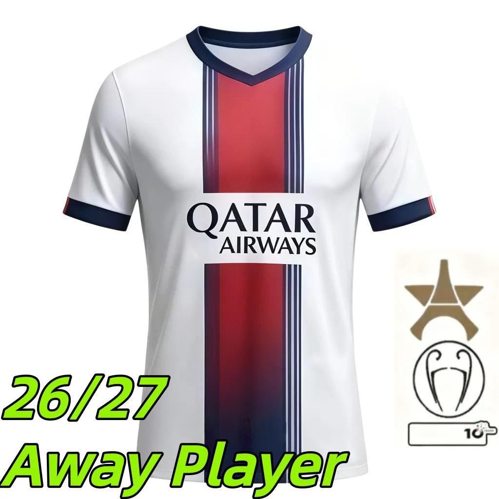Psges jersey 26 27 maillot psges O.DEMBELE KVARATSKHELIA EMERY RAMOS HAKIMI N.ME - SitterJersey.com