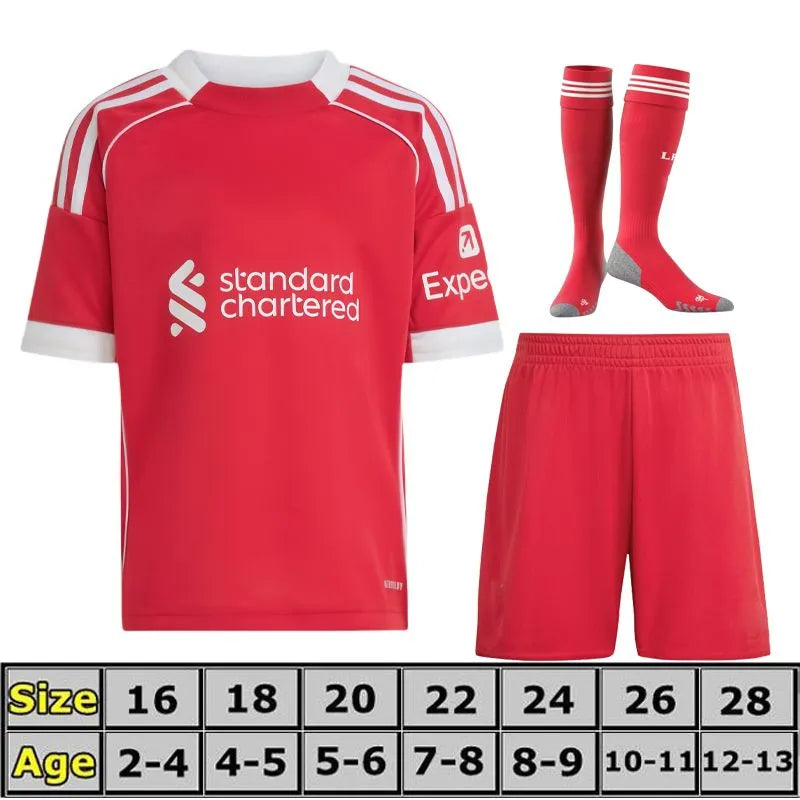 liverpooll 25 26 27The Reds Mohamed ISAK WIRTZ MAC ALLISTER Home Away men Soccer - SitterJersey.com