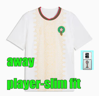 2026 Morocco soccer jerseys 26/27 home Maillot foot ZIYECH BELHANDA Camiseta de  - SitterJersey.com