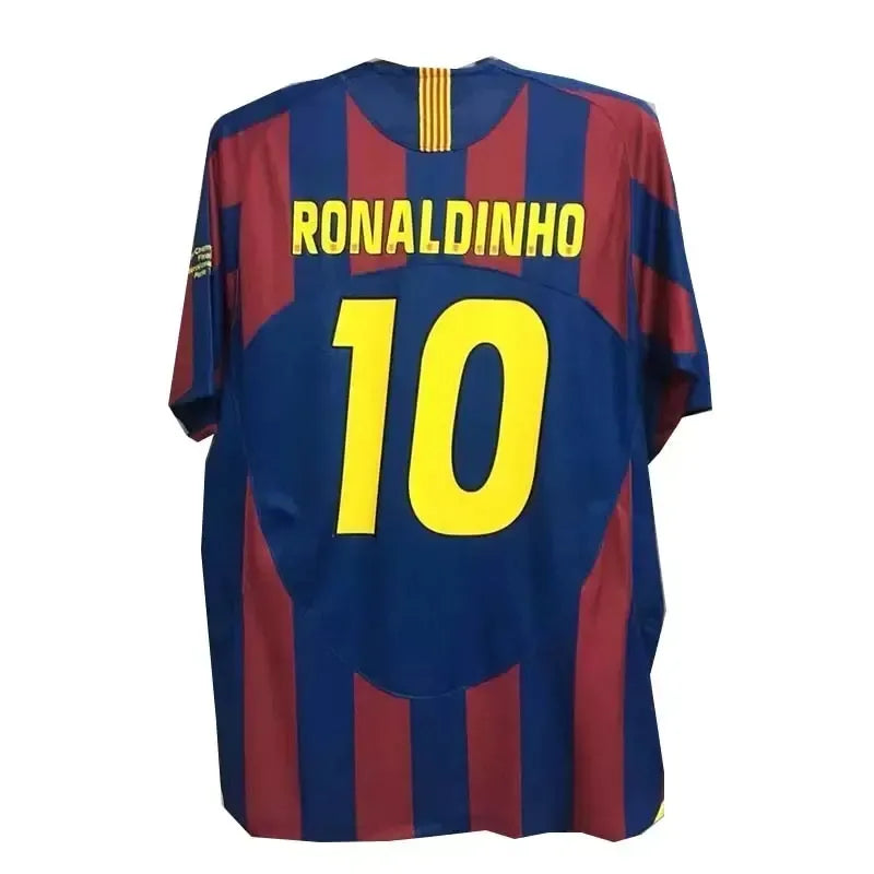 Original Messi Barcelona Jersey Barcelona Vintage Football Jersey 2002 2018 Messi Ronaldinho Rivaldo Iniesta Retro Kit - SitterJersey.com