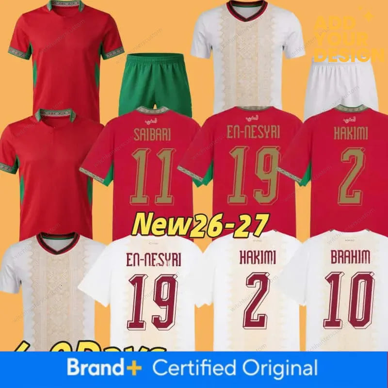 Morocco Jersey World Cup 2026 Maillot Maroc Soccer Jerseys National Team HAKIMI  - SitterJersey.com