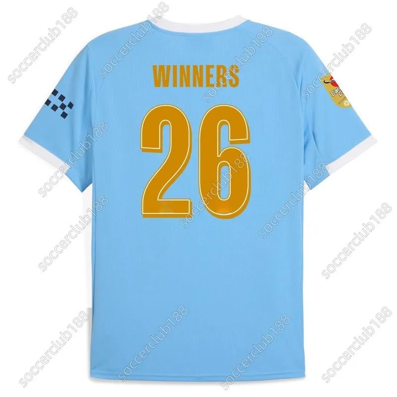 25 26 27 HAALAND MAN CITY soccer jerseys FODEN MARMOUSH DOKU MARMOUSH KOVACIC GV - SitterJersey.com
