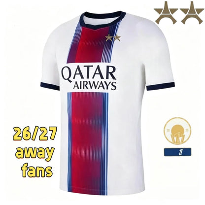 Psge jersey 26 27 DEMBELE HAKIMI BARCOLA NEVES ZAIRE EMERY DONNARUMMA MARQUINHOS - SitterJersey.com