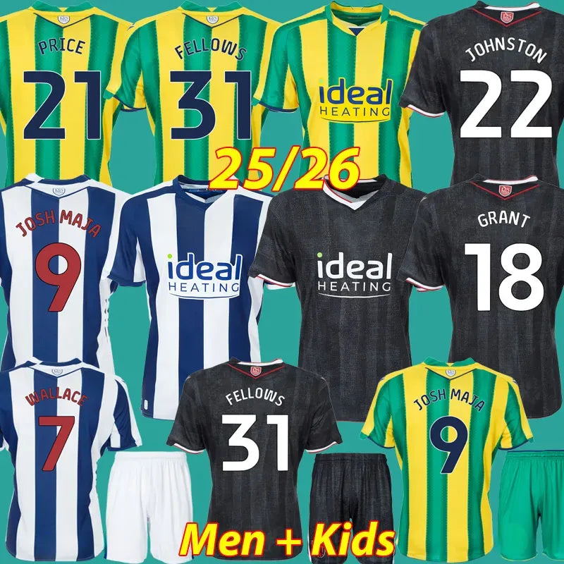 2025 2026 West Bromwichs Albions Soccer Jerseys 25 26 WBA Kits West Brom Footbal - SitterJersey.com