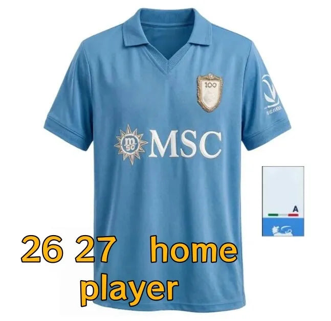Maglia SSC Napoli jersey 26 27 football shirt kit Kids DE BRUYNE McTominay Naple - SitterJersey.com