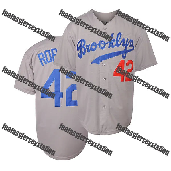 #17 Blue Men's Shohei Relaxed Ohtani 42 Robinson Fit Embroidered V-Neck Button U - SitterJersey.com
