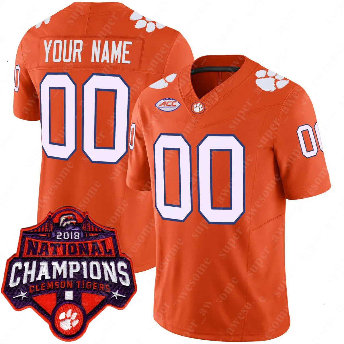 Cade Klubnik CU Tigers Football Jersey Adam Randall TJ Parker Antonio Williams B - SitterJersey.com