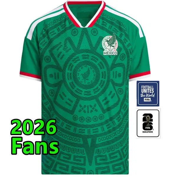 2026 Green Mexico jersey World Cup Home away Kit soccer jerseys A VEGA S GIMENEZ - SitterJersey.com