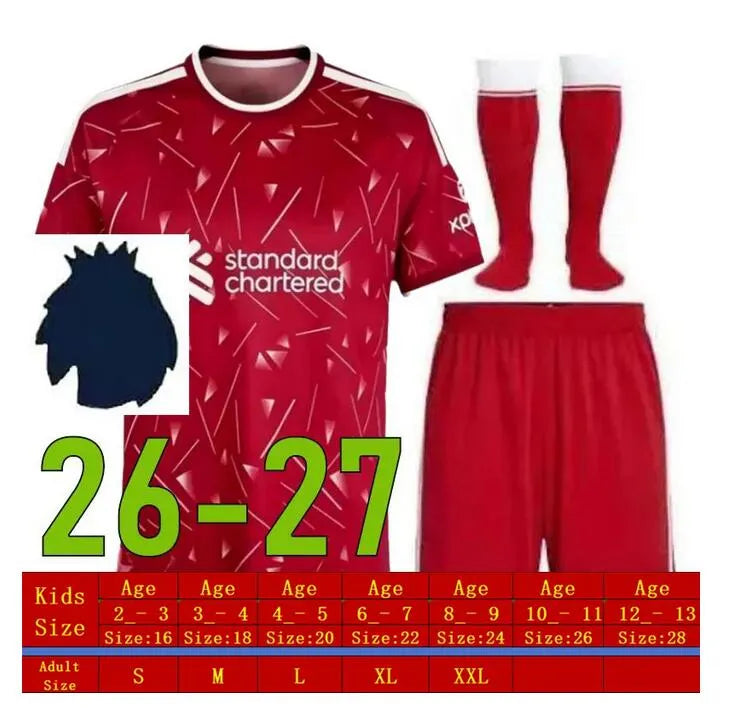 LFC 25 26 27 Liveropool Jersey ISAK WIRTZ EKITIKE M.SALAH VIRGIL Liveropool socc - SitterJersey.com