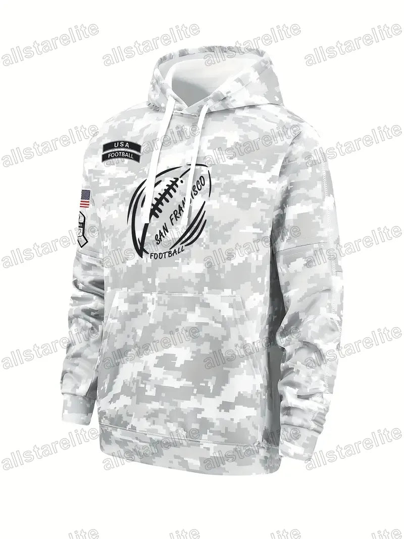 Custom Salute To Service Pullover Football Hoodie Jersey individuation Stitch Ca - SitterJersey.com