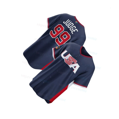Team USA Baseball Jersey Aaron Judge Paul Skenes Bobby Witt Jr Kyle Schwarber Ca - SitterJersey.com
