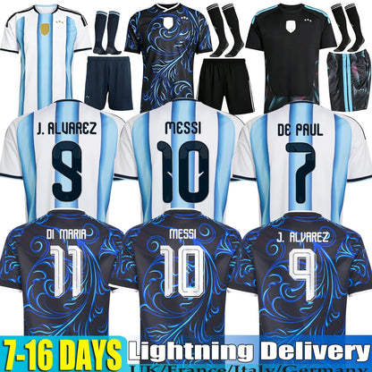 Portugal 2026 World Cup Jersey Argentina World Cup 2026 Soccer Jerseys MESSI GARNACHO DE PAUL National Team MARTINEZ KUN AGUERO Maradona Football Shirts 26 27 Women Men Kids Kit - SitterJersey.com
