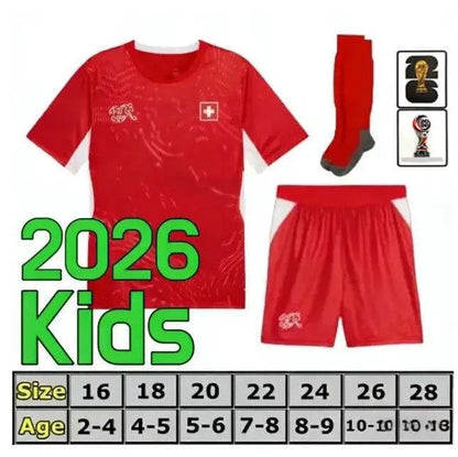 Switzerland Jersey 2026 World Cup National Team Soccer Jerseys 26 27 ELVEDI AKAN - SitterJersey.com