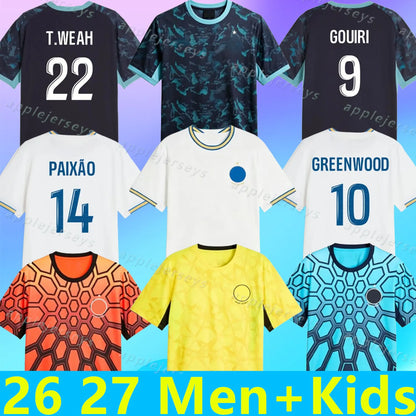 25 26 27 maillot de foot GREENWOOD marseille jersey soccer PAVARD MEDINA PAIxao  - SitterJersey.com