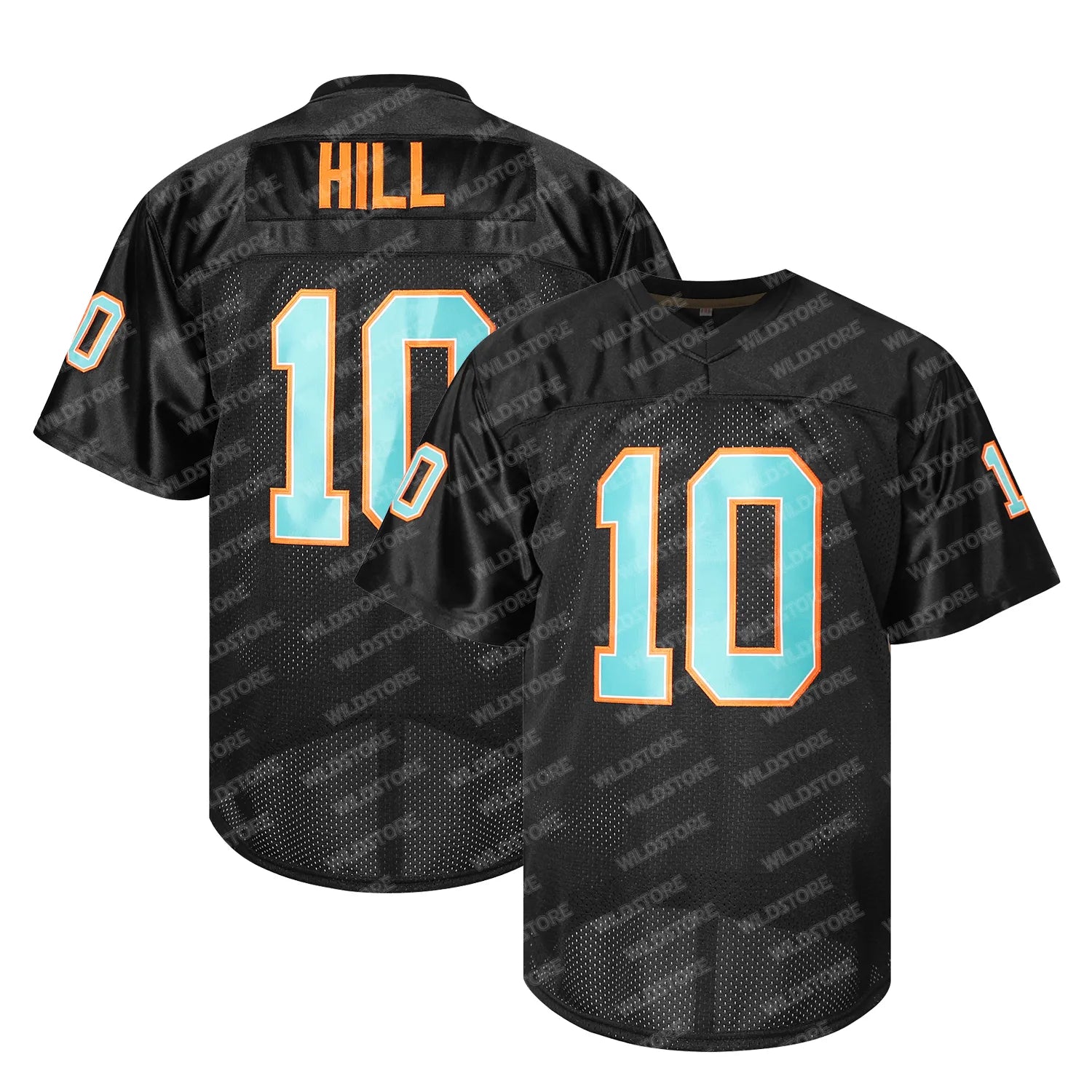 Embroidered Polyester Jersey, V-Neck Short Sleeve Sports Top, Loose Fit for Socc - SitterJersey.com