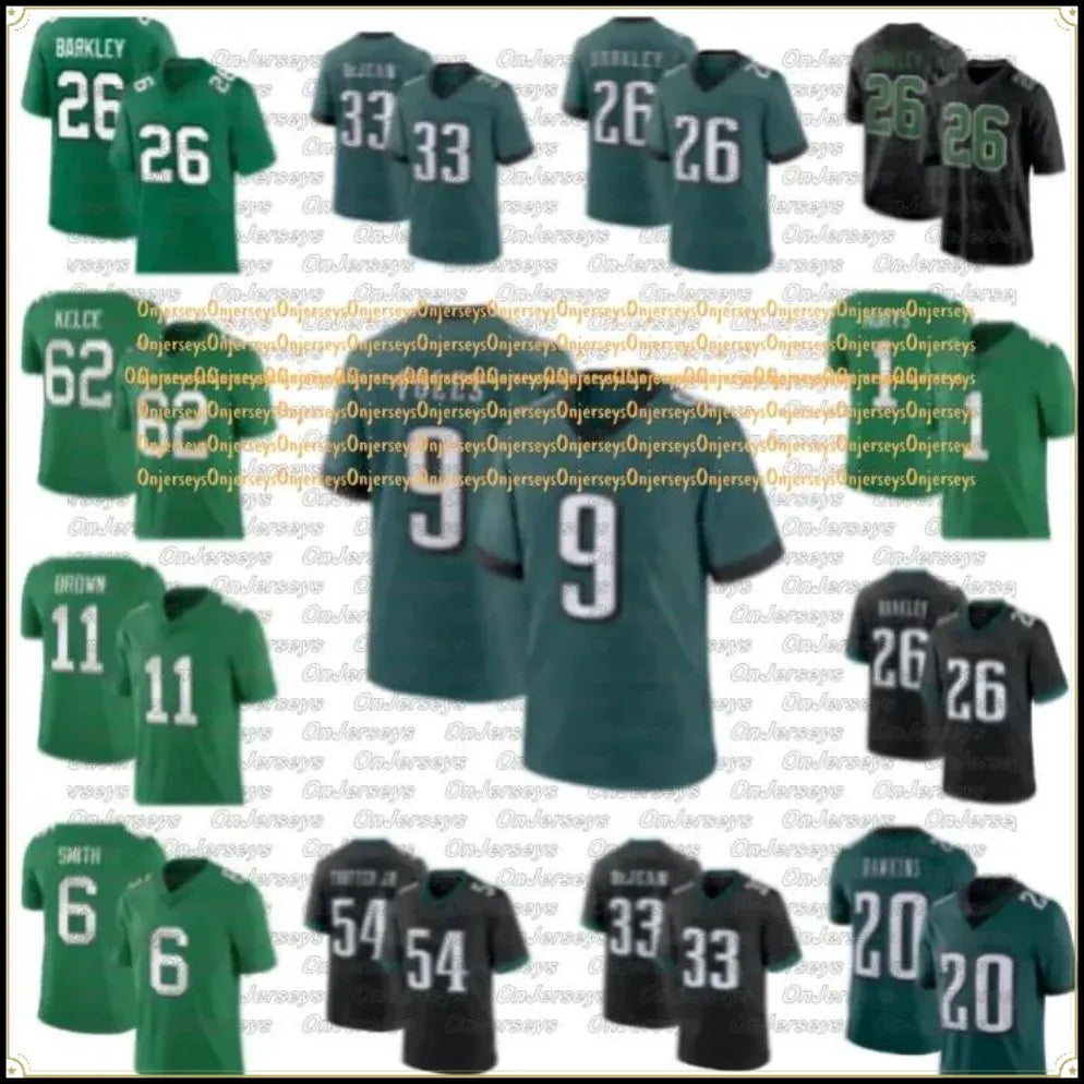 Philadelphiacity 9 Makai Lemon Eaglejersey Saquon Barkley DeVonta Smith Jalen Hu - SitterJersey.com