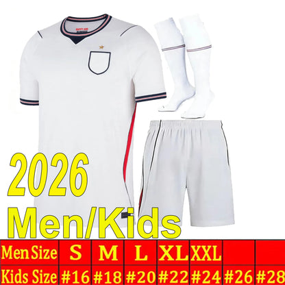 England Football Kit 2026 England World Cup 2026 Football Shirt Soccer Jerseys KANE BELLINGHAM EZE SAKA PALMER RICE FODEN Kids Mens Women 26 27 Kit - SitterJersey.com