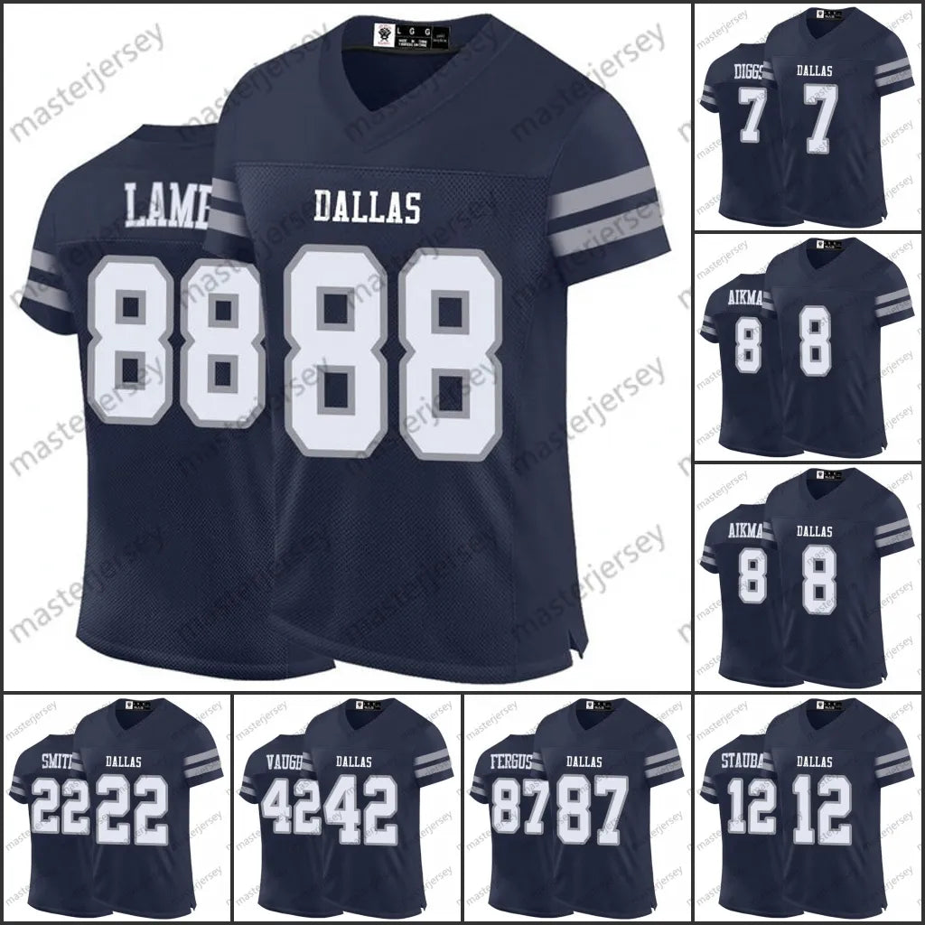 88 Lamb Parsons Prescott Diggs Aubrey 2024 Football Jerseys Ferguson Rush Stauba - SitterJersey.com