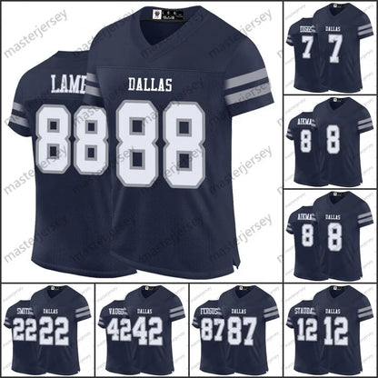 88 Lamb Parsons Prescott Diggs Aubrey 2024 Football Jerseys Ferguson Rush Stauba - SitterJersey.com