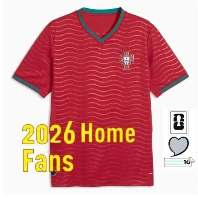 Portugal 2026 World Cup Jersey Portugal Jersey 2026 World Cup Soccer Jerseys Portuguesa Ronaldo JOAO FELIX BERNARDO B. FERNANDES PEPE 26 27 Maillot Portugal Football Shirt Team Men Kids Kit Top - SitterJersey.com