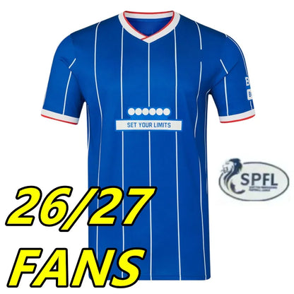 2026 27 Glasgow RangersS fc home soccer jersey 2026 home Ranger COLAK ROOFE LUND - SitterJersey.com