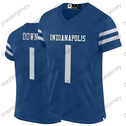 28 Taylor Richardson Flacco Downs Pittman Jr. 2024 Cities Football Jerseys Pierc - SitterJersey.com