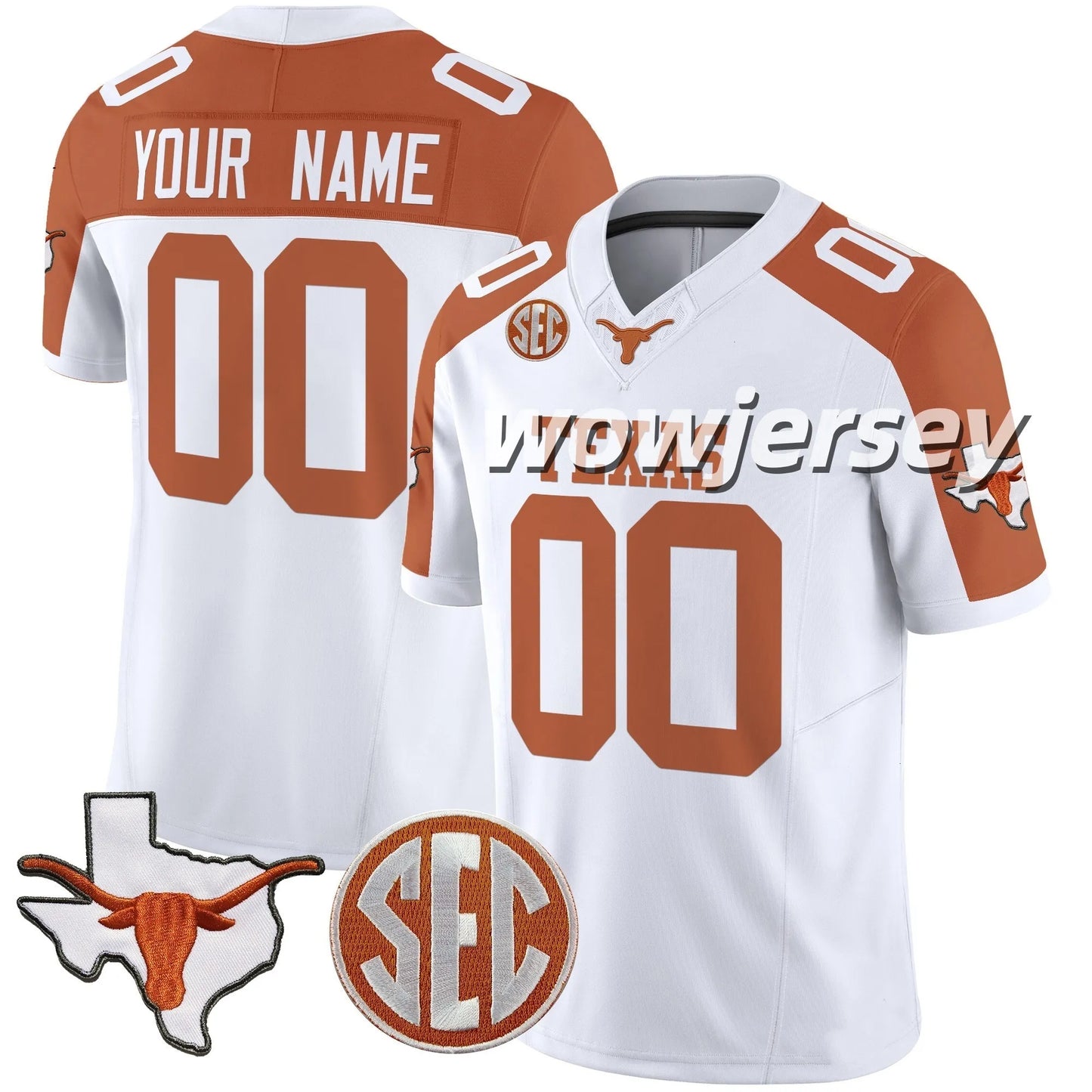 2026 Texas Longhorns Arch Manning Football Jersey Derrek Cooper Ryan Wingo Trevo - SitterJersey.com