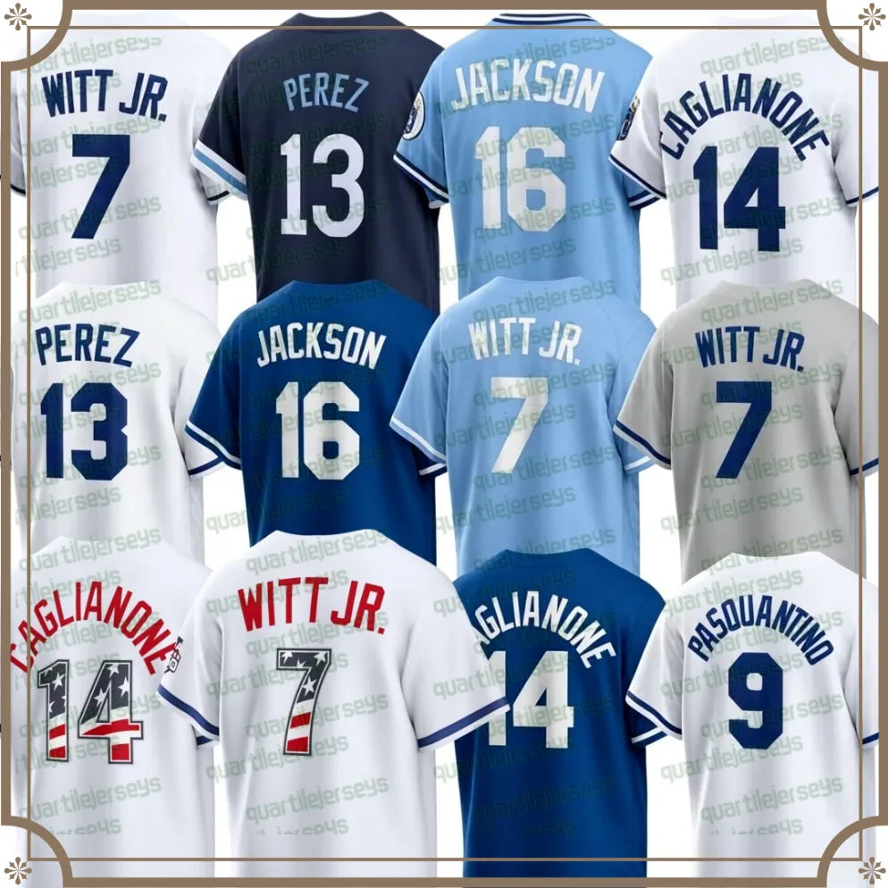 7 Bobby Witt Jr. 2026 Fourth Of July Royal Jerseys Salvador Perez Jonathan India - SitterJersey.com