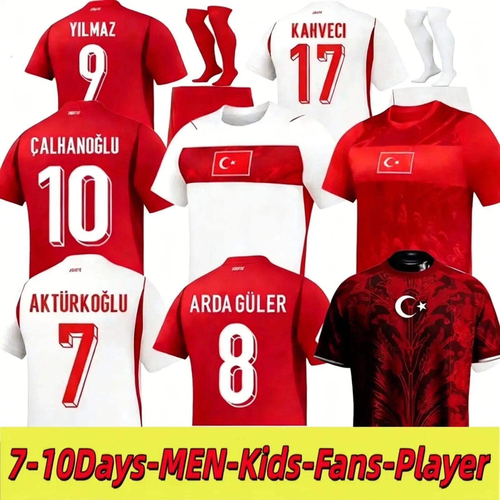 Turkey Jersey 2026 World Cup Turkey Soccer Jersey ARDA GULER DEMIRAL Kokcu 26 27 - SitterJersey.com