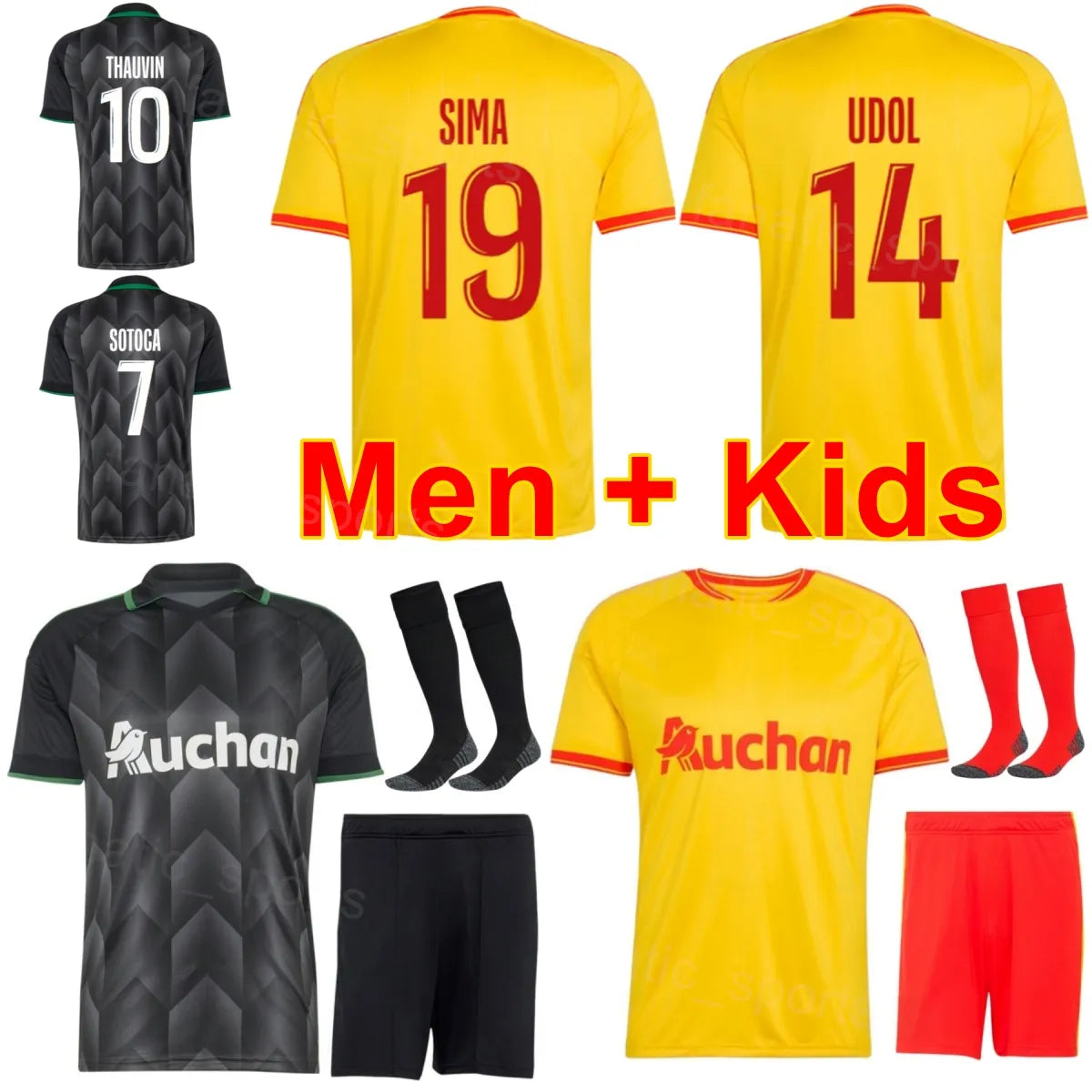 RC Lens 26 27 soccer jersey 2026 2027 SOTOCA SANGARE THAUVIN GUILAVOGUI jerseys  - SitterJersey.com