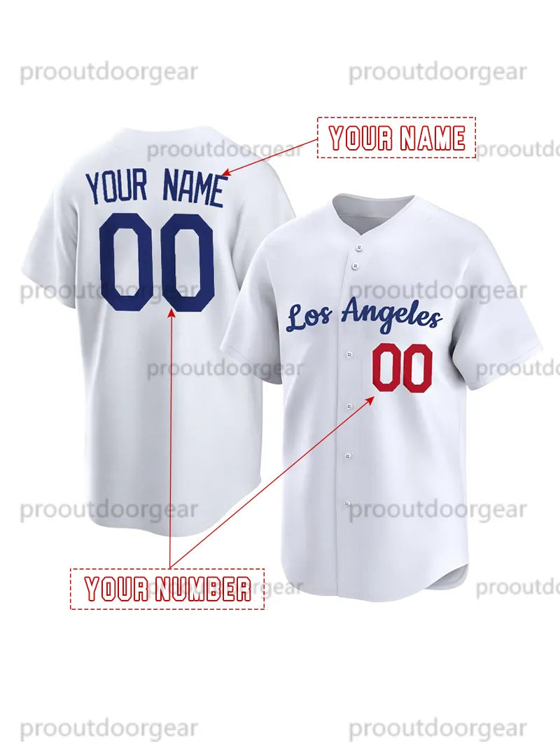Ohtani Baseball Jersey Freeman Betts Yamamoto Edman Custom Sweatshirt - Embroide - SitterJersey.com