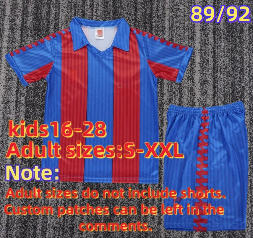 retro Barcelona jersey kids 92 95 98 99 03 04 15 16 17 RONALDINHO RIVALDO maillo - SitterJersey.com