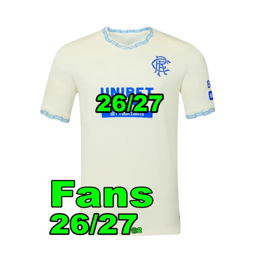 2026 Glasgow RangersS fc 26 27 home soccer jersey home Ranger COLAK ROOFE LUNDST - SitterJersey.com