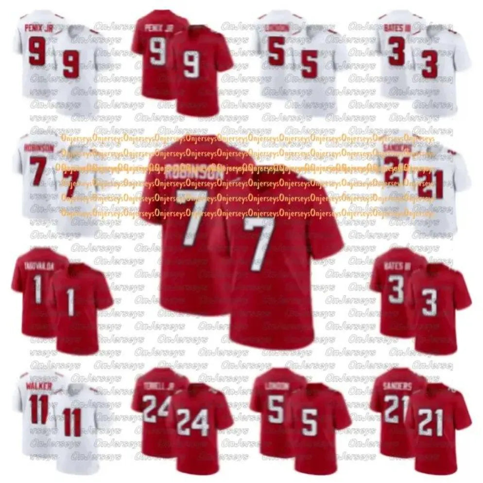 New AtlantaS Falconss jersey Michael Penix Jr Bijan Robinson Football Jersey Tua - SitterJersey.com