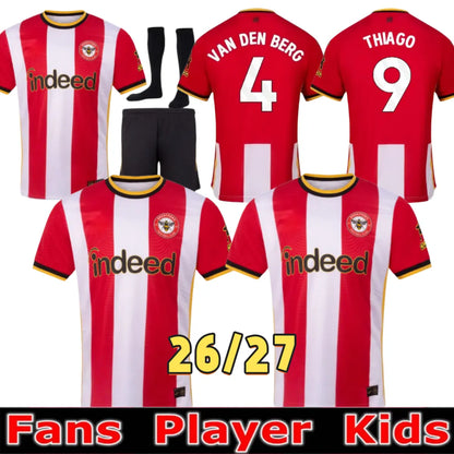Brentforded 26 27 Jersey 2026 2027 Home Away Fans Soccer Jerseys Player Men kids - SitterJersey.com