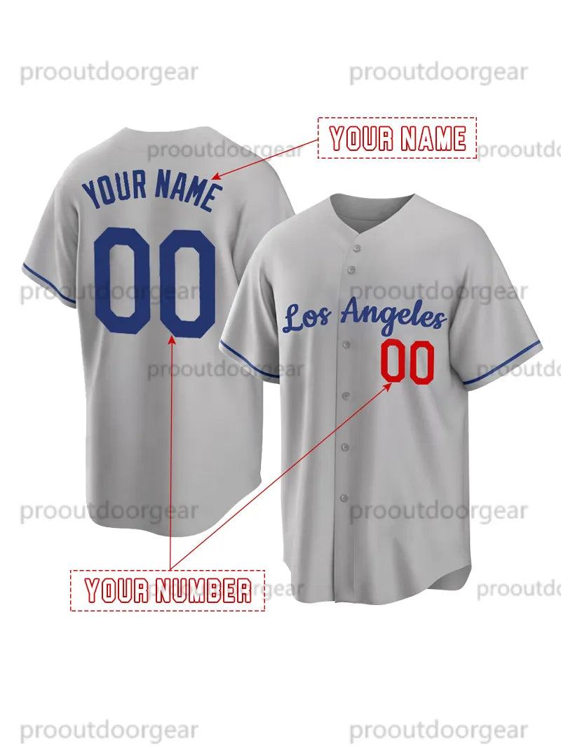 Ohtani Baseball Jersey Freeman Betts Yamamoto Edman Custom Sweatshirt - Embroide - SitterJersey.com