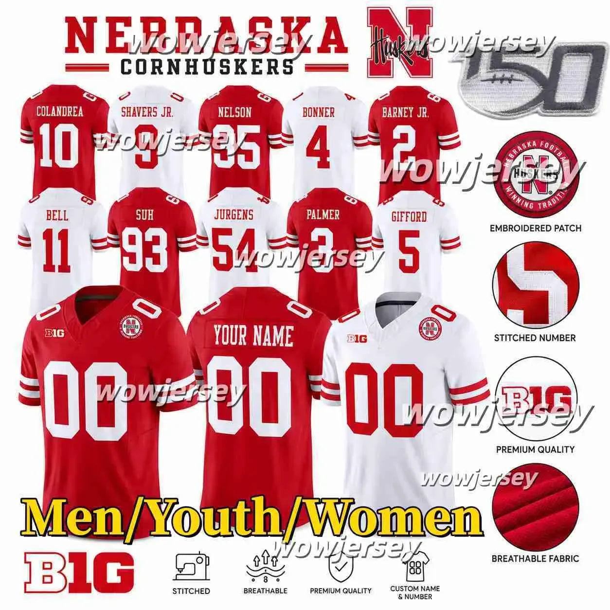 Cade Klubnik CU Tigers Football Jersey Adam Randall TJ Parker Antonio Williams B - SitterJersey.com