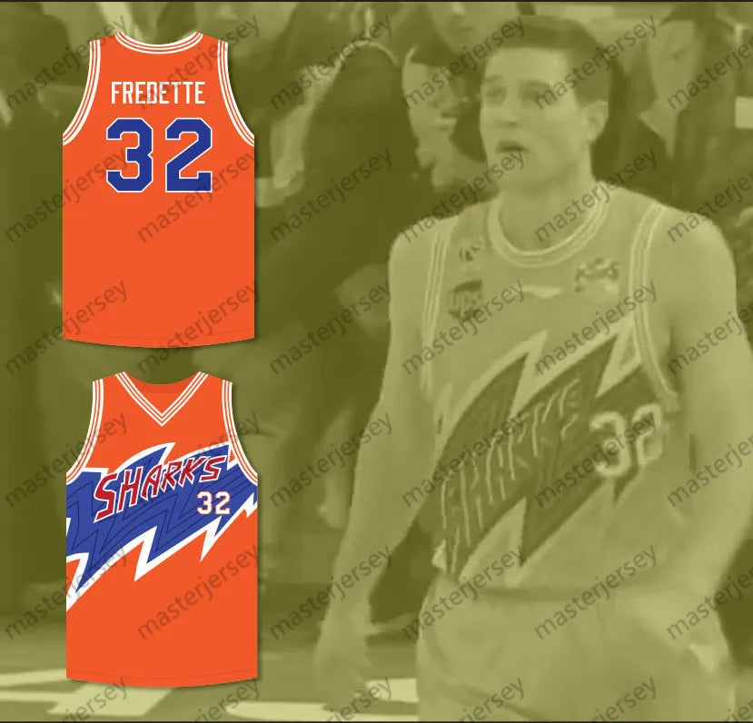 #32 FREDETTE Men's Basketball Jersey Sweatshirt - Embroidered Movie Mesh Letters - SitterJersey.com