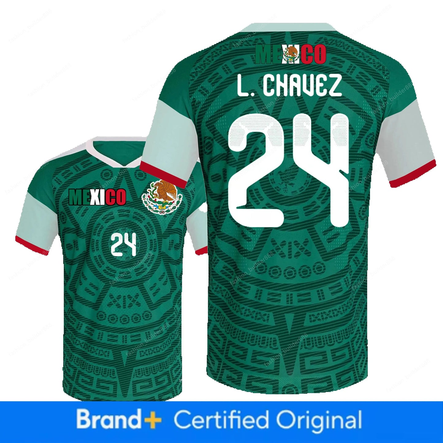 Mexico Jersey Luis Chavez NO 24 World Cup 2026 Mexican National Team Sports T sh - SitterJersey.com