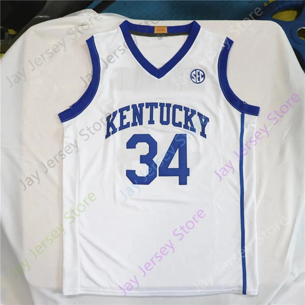 Kentucky Wildcat Basketball Jersey College 1 Denzel Aberdeen 00 Otega Oweh 5 Col - SitterJersey.com