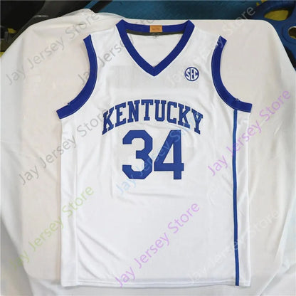 Kentucky Wildcat Basketball Jersey College 1 Denzel Aberdeen 00 Otega Oweh 5 Col - SitterJersey.com