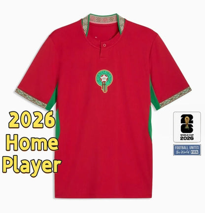 25 26 Morocco Soccer T Shirt NO10 Brahim HAKIMI ZIYECH Player Youth Sport Footba - SitterJersey.com