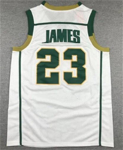 Stitched Basketball Jerseys James Bronny James Jr Cavs High School St Vincent St - SitterJersey.com